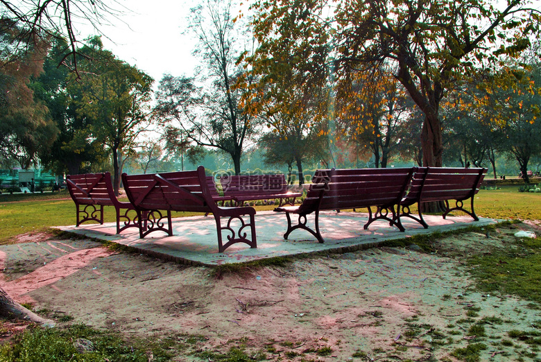 长椅 花园 公园