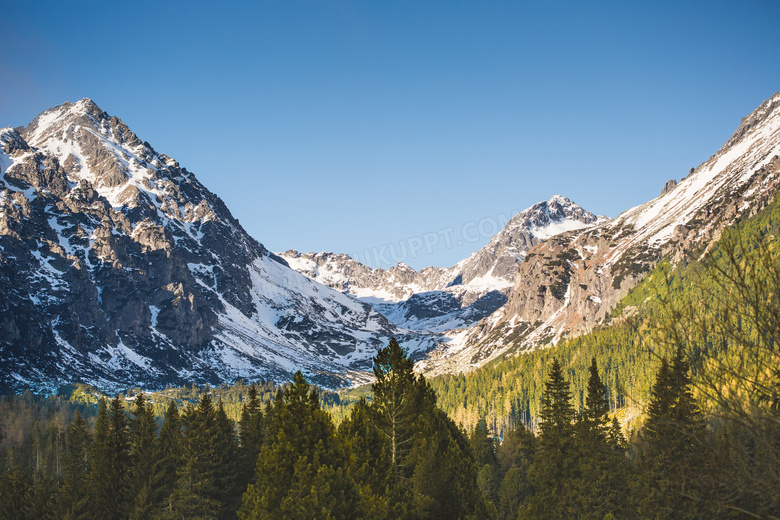 高原雪山图片