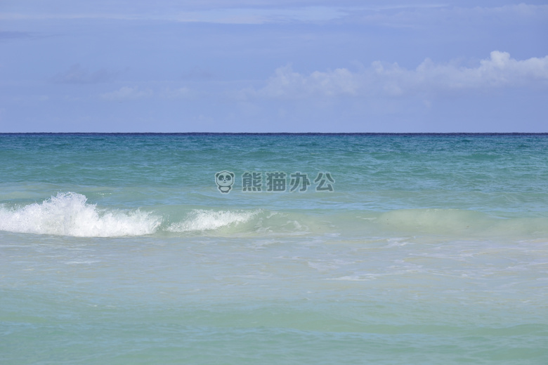 海滩 加勒比 海