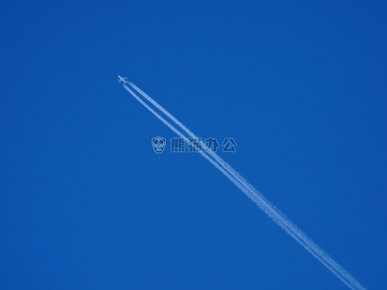 飞机 蓝色 天空