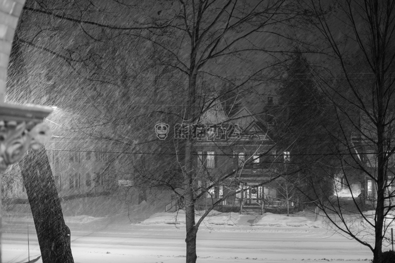 夜 雪 暴风雨