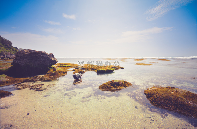 海滩 蓝天 假日