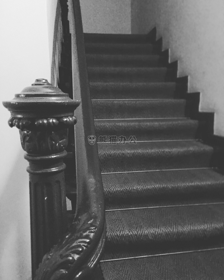 黑白 楼梯