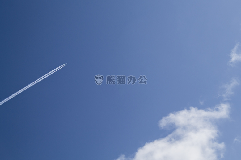 飞机 蓝色 云