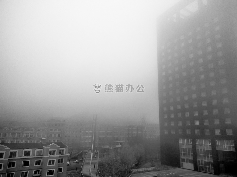 建筑 怪异的 雾