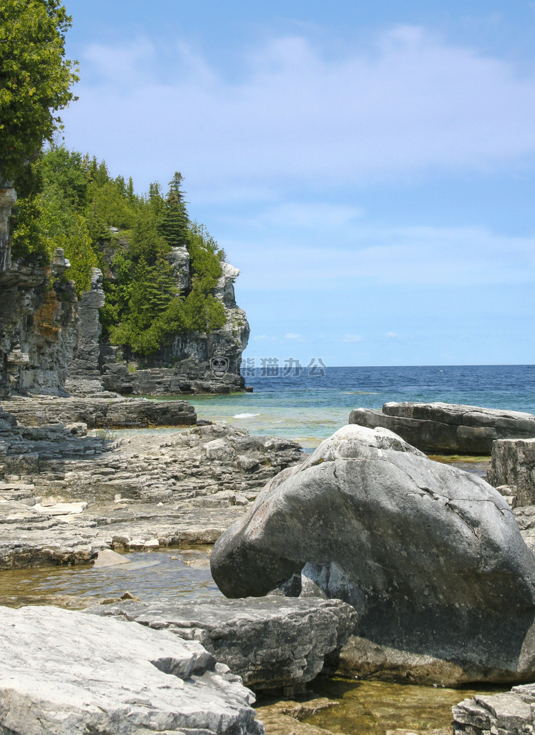 加拿大 海岸 湖