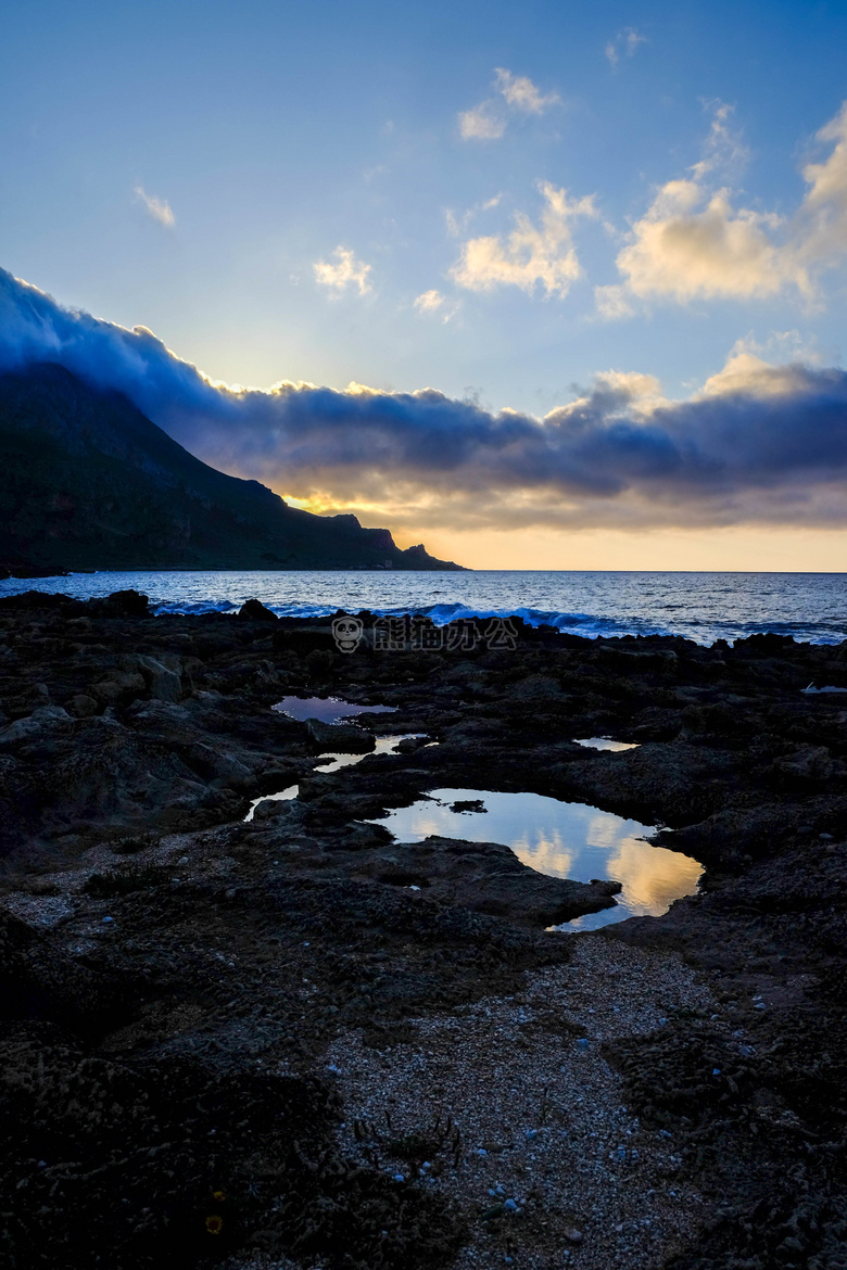 海灘日光景觀