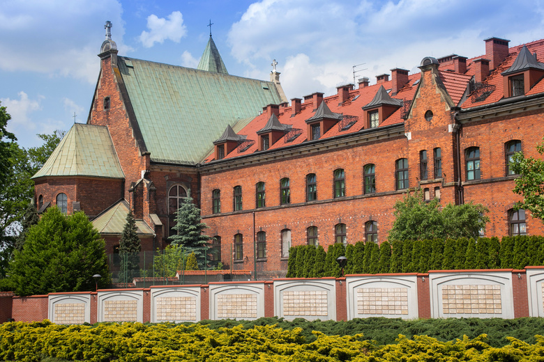 波兰克拉科夫修道院建筑物摄影图片
