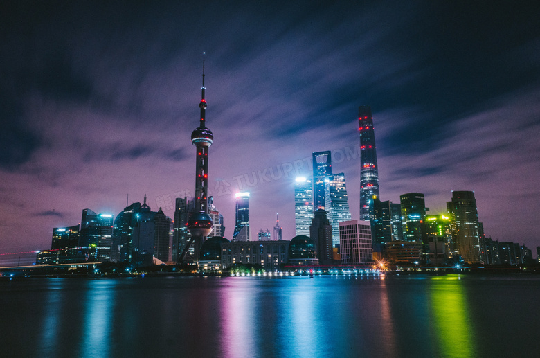 东方明珠塔等上海地标建筑高清图片