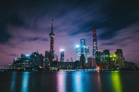 东方明珠塔等上海地标建筑高清图片