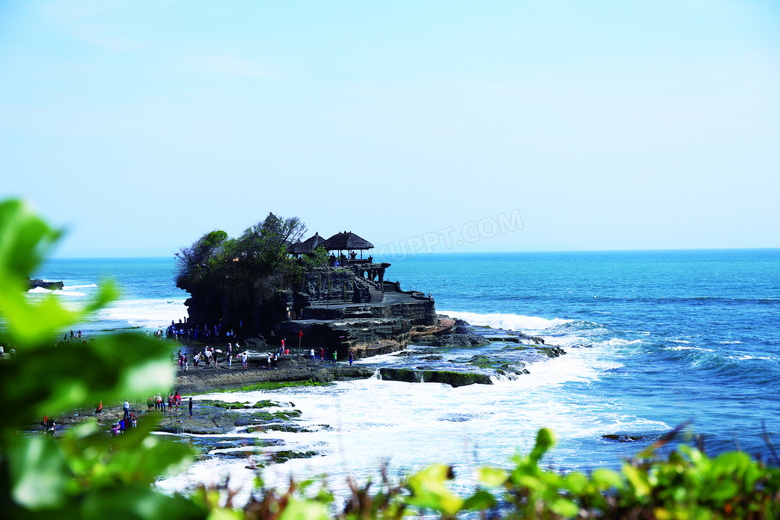 巴厘岛海神庙美景摄影图片