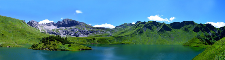 阿尔卑斯山全景摄影图片