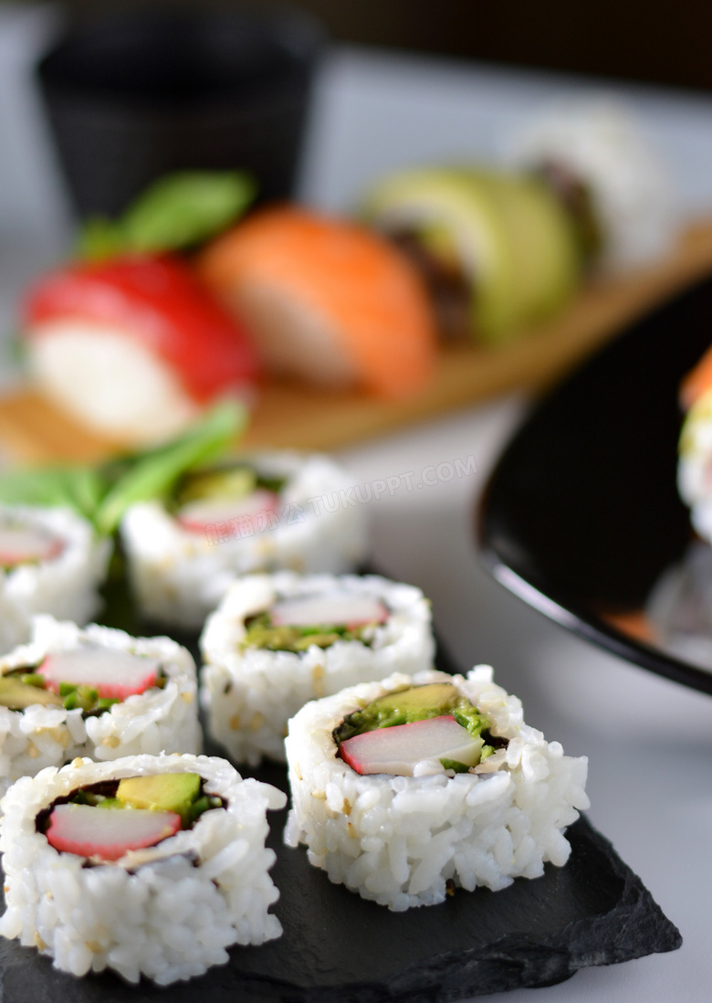 日本料理寿司美食特写摄影高清图片