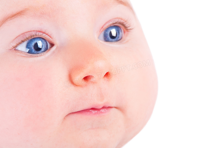 蓝眼睛的可爱宝宝写真摄影高清图片