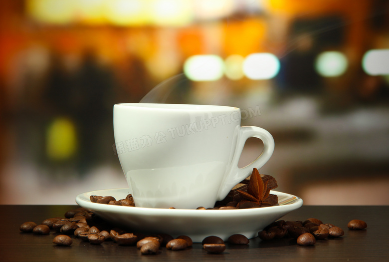 白色咖啡杯子微距特写摄影高清图片