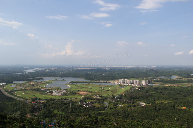 琼海市白石岭全景摄影图片