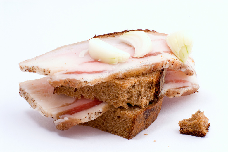 全麦面包三明治食物摄影高清图片