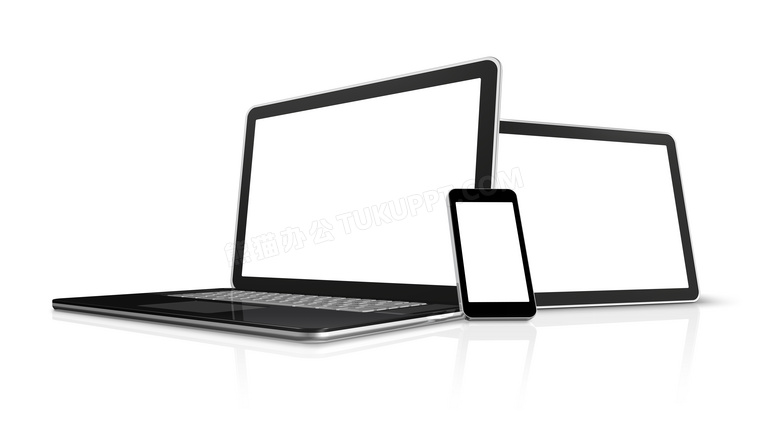 空白显示的手机与平板电脑高清图片