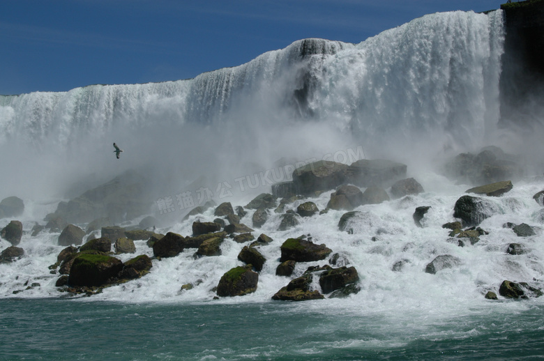 壮观的大瀑布摄影图片