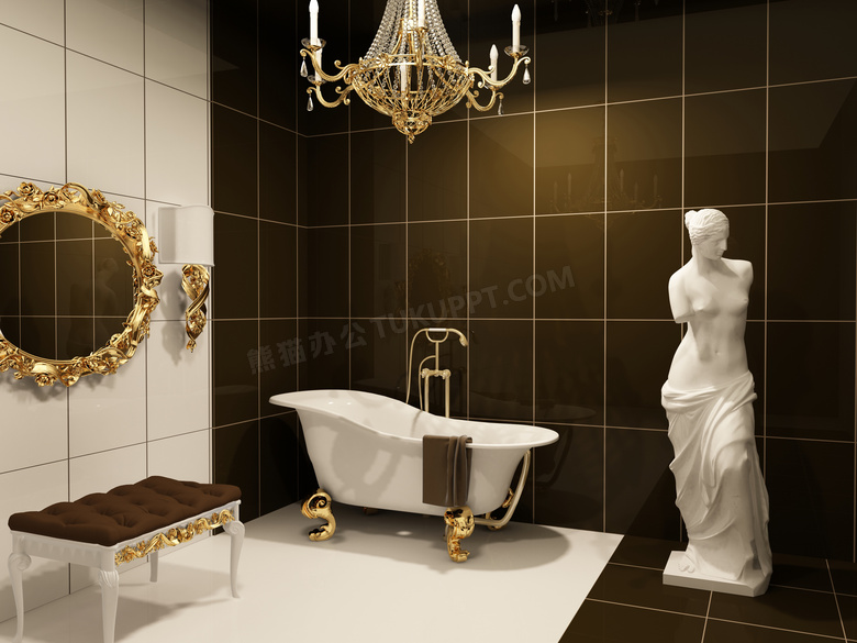 欧式装修风格浴室摄影高清图片
