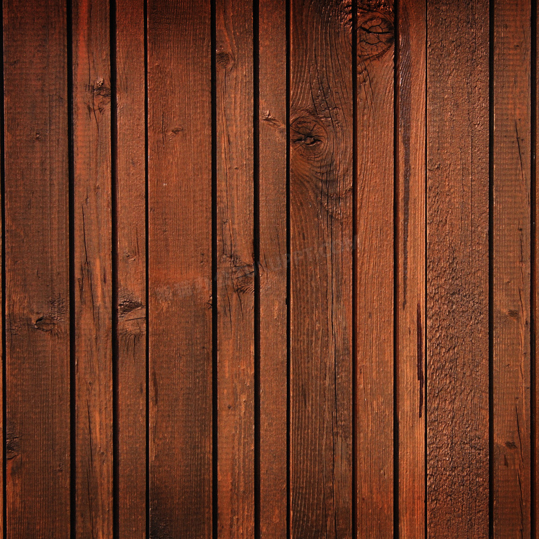 排列整齐的棕红色木板条高清摄影图片