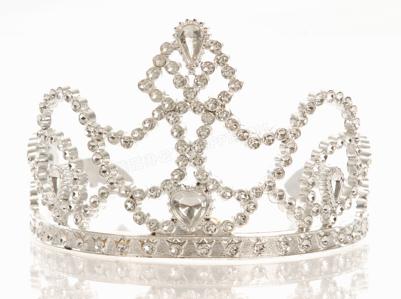 镶钻的公主皇冠高清摄影图片