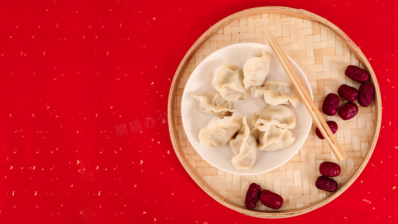 中国年传统美食水饺