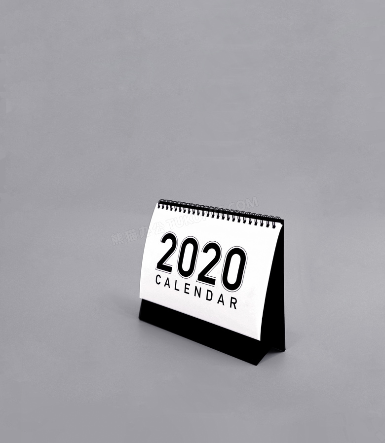 2020年灰色背景台历