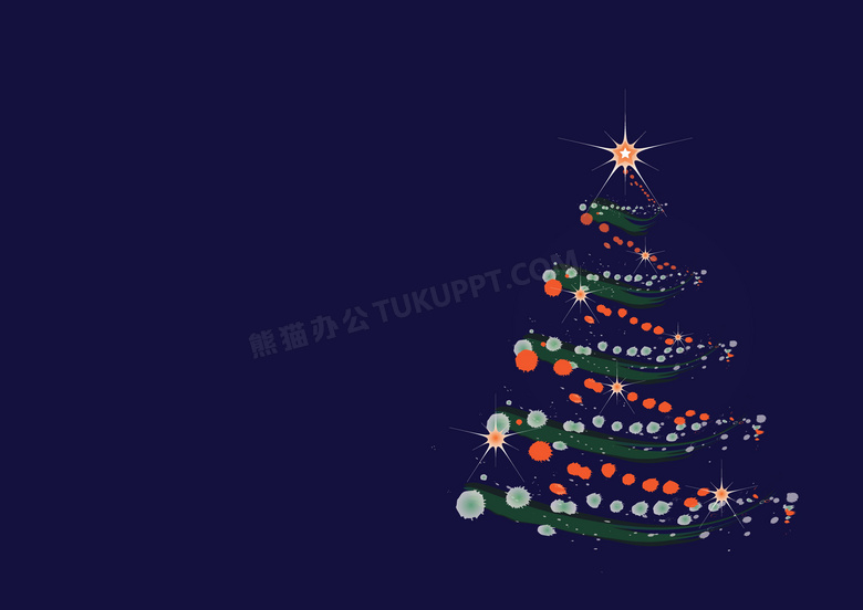 梦幻圣诞树背景图片