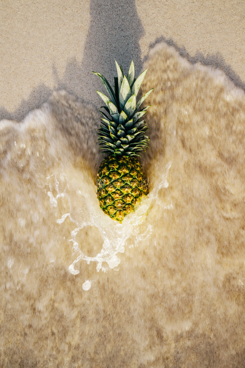 海滩 食物 水果