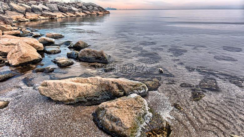 海滩 海洋 岩石
