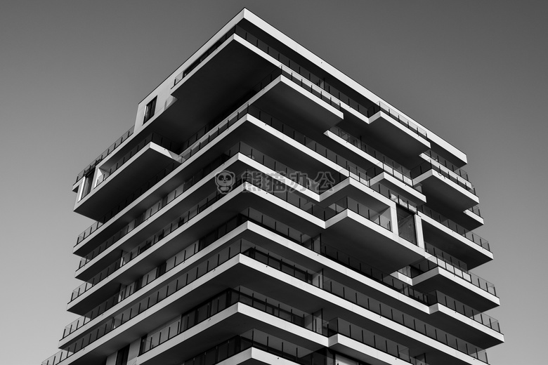 公寓 建筑学 黑白