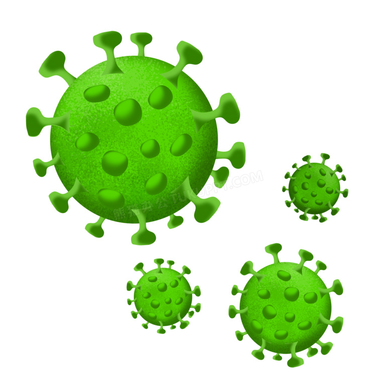 绿色2019-nCoV新冠状病毒图片
