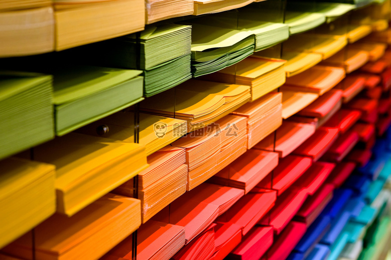 书店 颜色 丰富多彩的