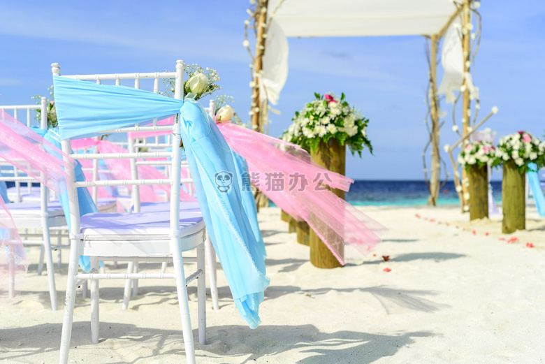 海滩 婚礼 椅子
