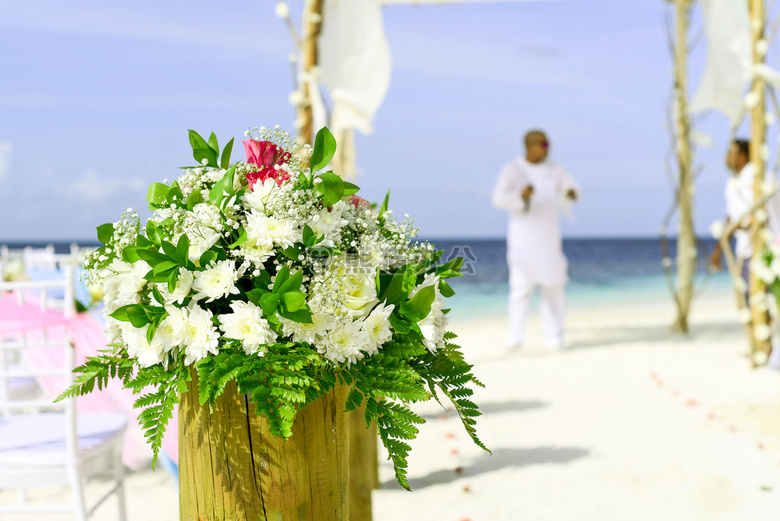 海滩 婚礼 花束