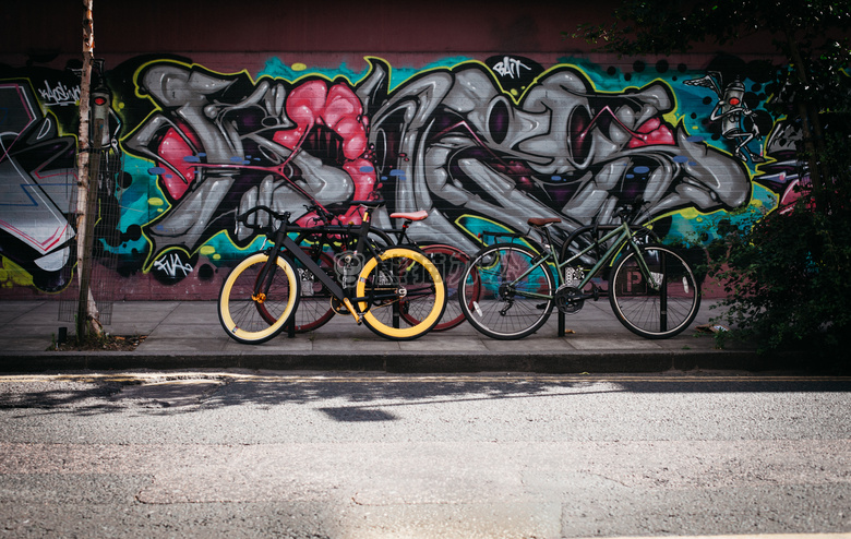艺术 自行车 颜色