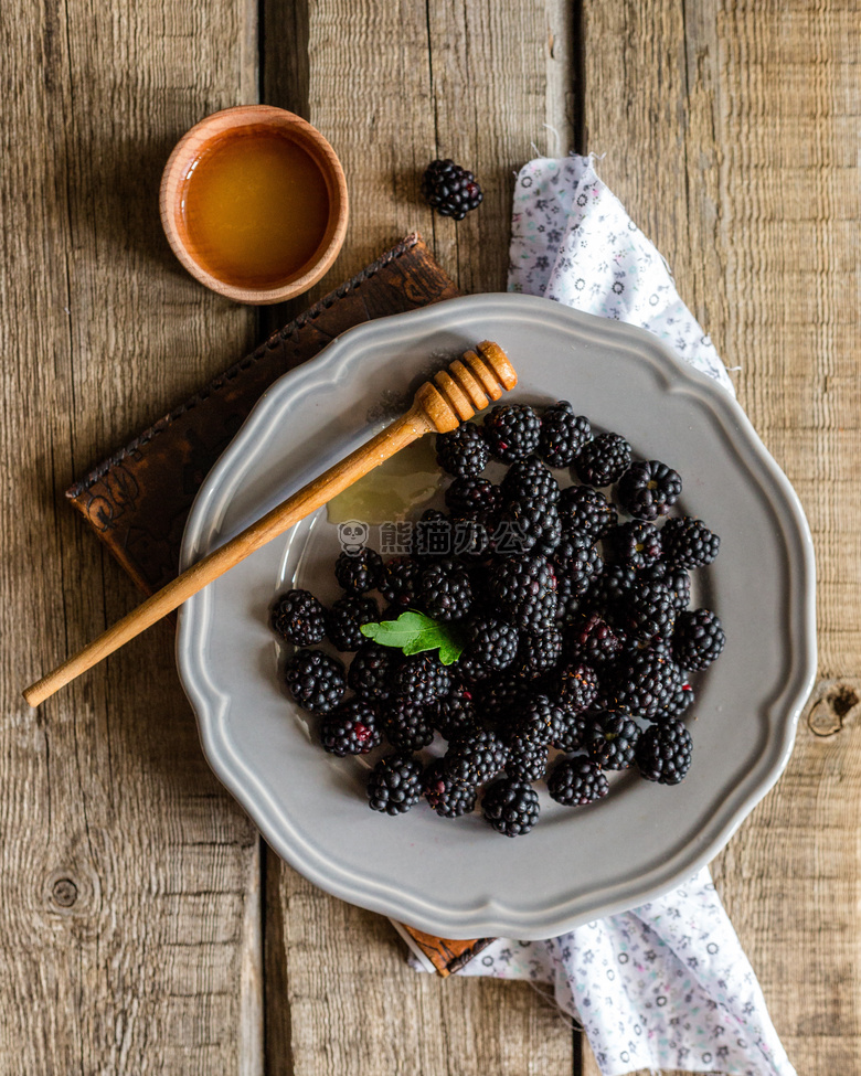 浆果 黑莓 特写