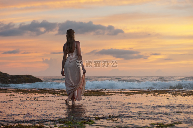 成人 有吸引力的 海滩