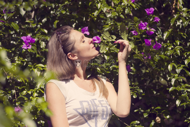 美丽的 美女 植物区系