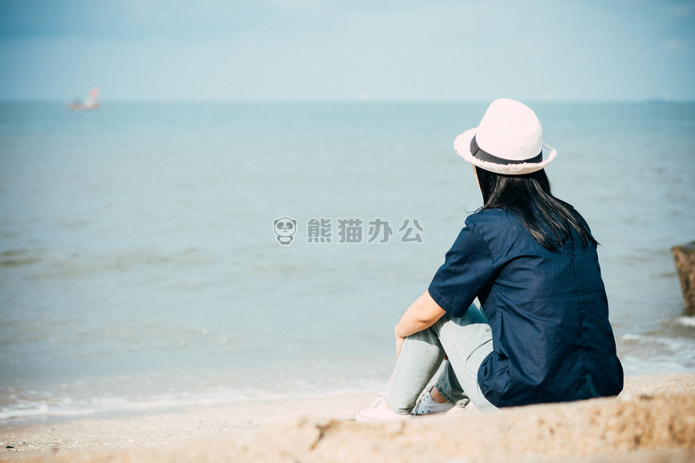 海滩 女性的 帽子