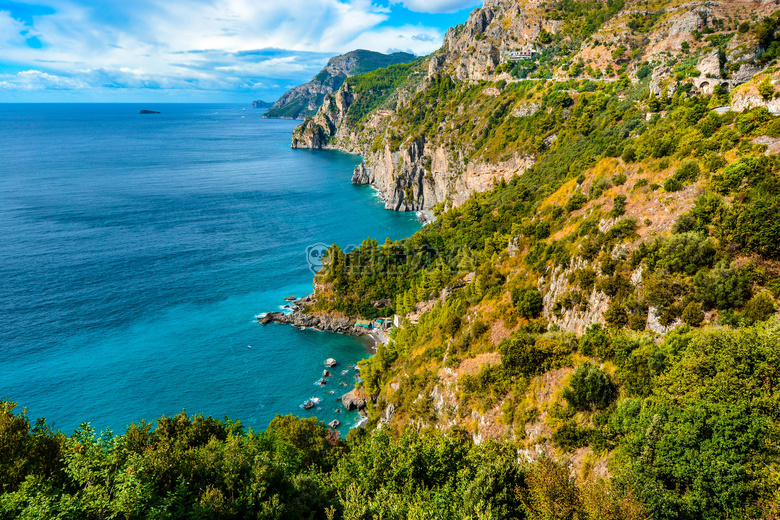 阿马尔菲 海岸 海湾