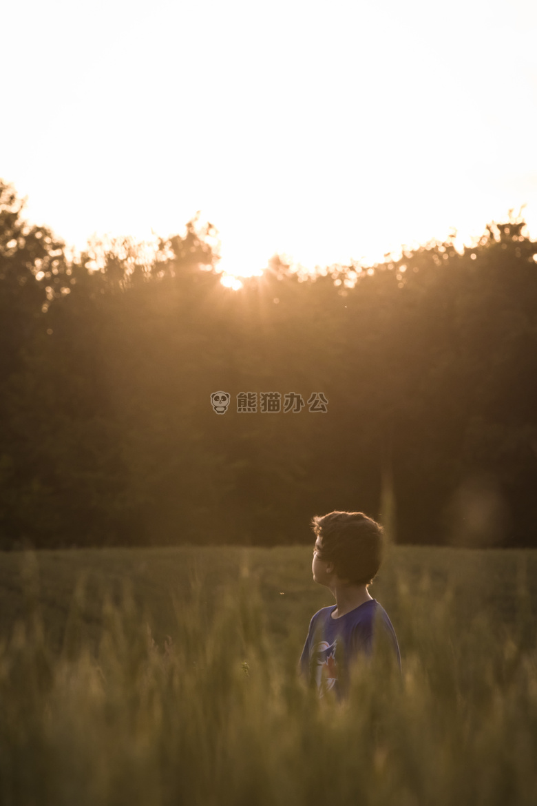 模糊 男孩 特写