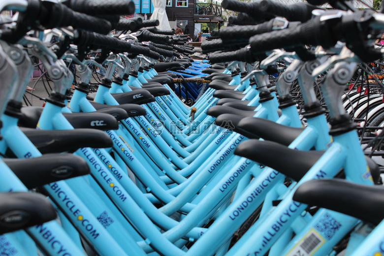 自行车 架 蓝色