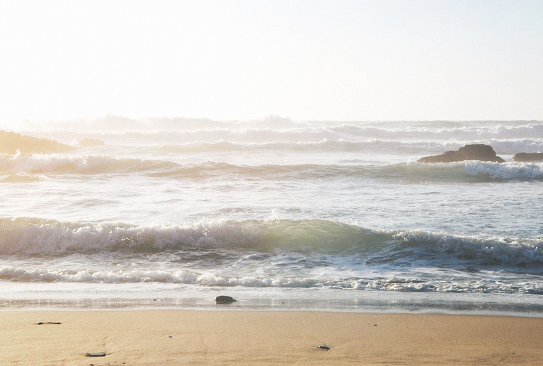 海滩 冷静 海岸 