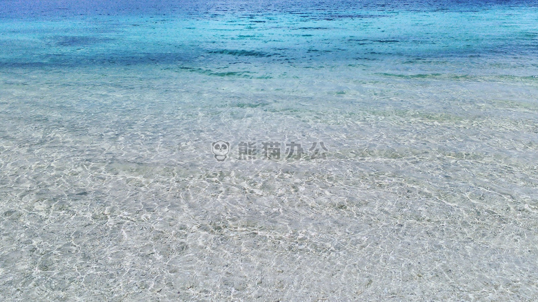 海滩 蓝色 水