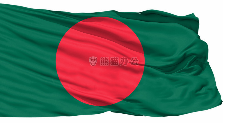 孟加拉国 3d 旗帜