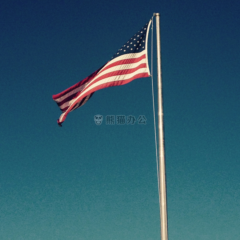 管理 美国人 旗帜