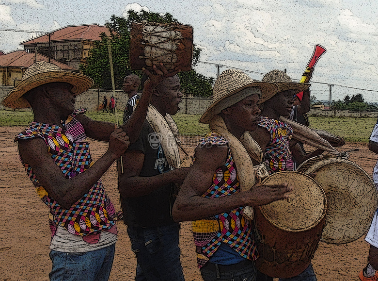 非洲 文化 鼓手