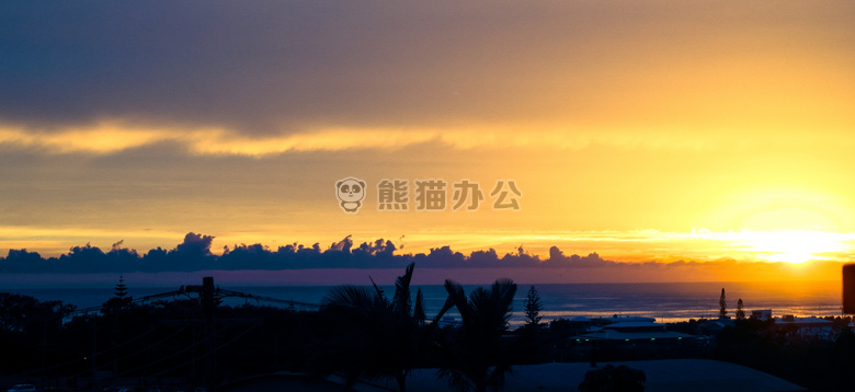 背光 海滩 明亮的